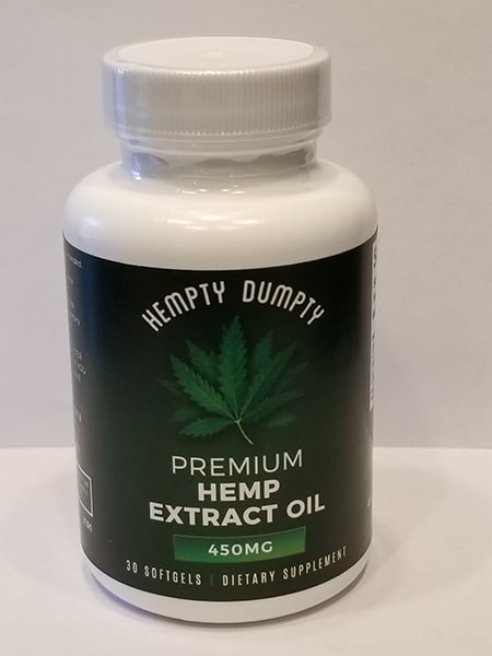 Premium Hemp Extract Oil 450mg 30 Softgels 10 mg CBD